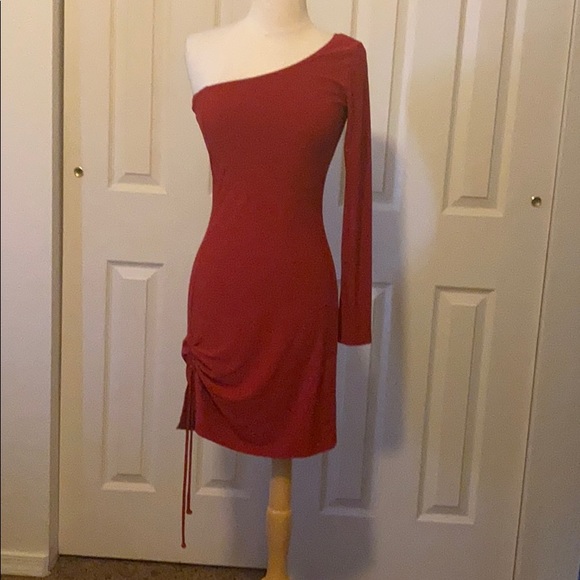 jnt apperal Dresses & Skirts - Jnt apparel One sleeve little red dress